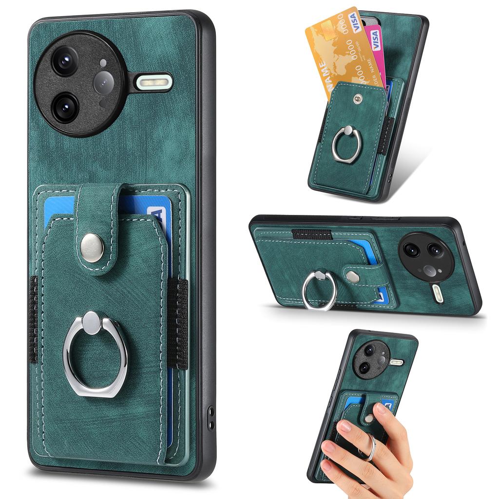 For Xiaomi Poco F7 Ultra 5G/Xiaomi Redmi K80 Pro 5G Phone Case Leather Back Cover with Card Slots Kickstand