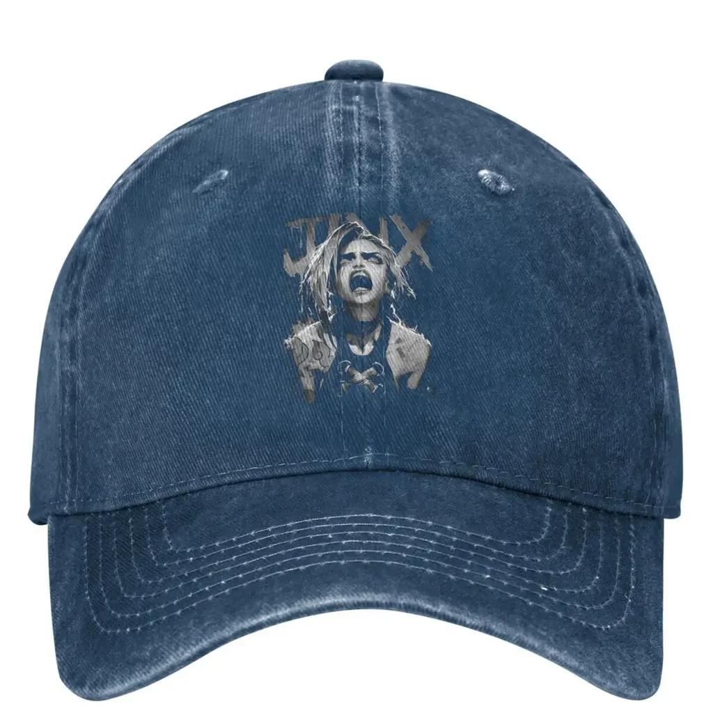 Arcane Jinx Baseballkappe Unisex Teens Sonnenschutz Trucker-Kappe Sommer Streetwear Wandern Angeln Baseballkappen