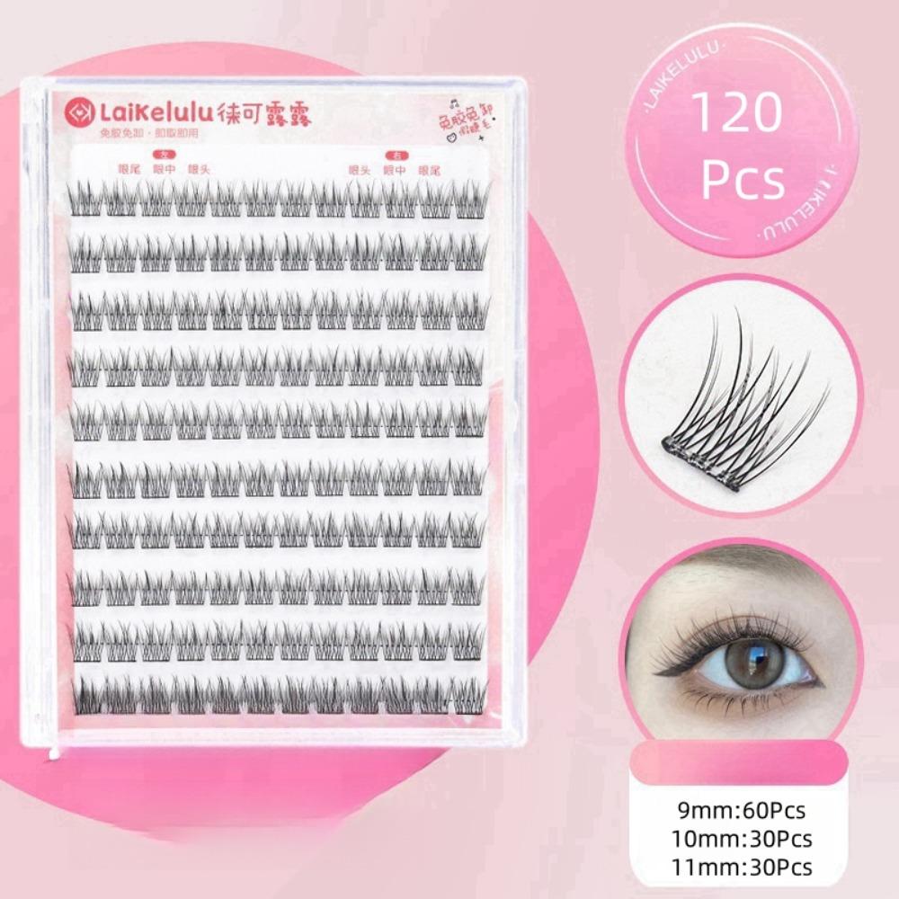 

Soft Self Adhesive False Eyelashes Curled Cluster False Lashes Individual Fake Eyelashes Daily Style A