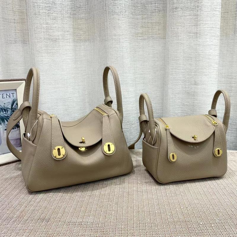 

Genuine leather togo cowhide gold buckle new Lindy doctor bag factory direct supply large-capacity bags cross-border delivery 18x10x12cm