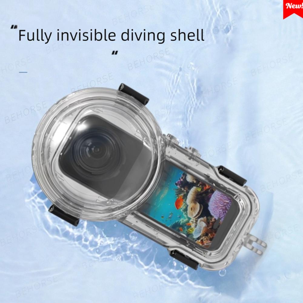Waterproof Case For Insta360 X5 Dive Housings Case Underwater Protective Box For Insta360 X5 Panoramic Action Camera Accessories