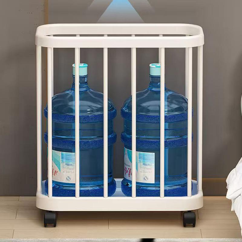 Large Capacity Laundry Basket Movable Breathable Dirty Clothes Storage Basket With Wheels Multifunctional Plastic Trolley