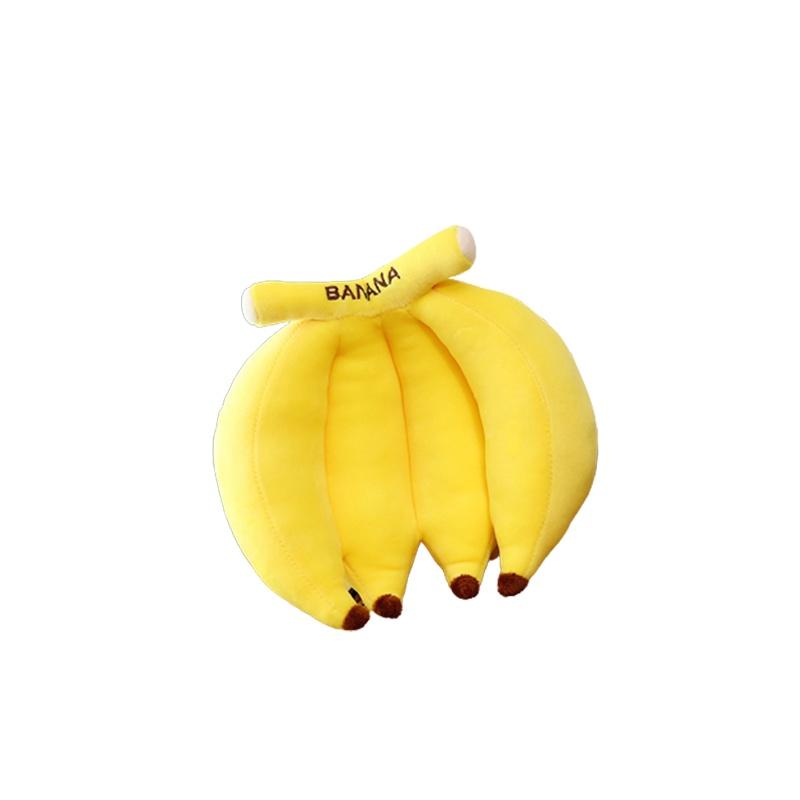 Cuddly Plush Fruits Vegetables Keychain Pendant Dolls Banana Orange Peach Eggplant Carrot