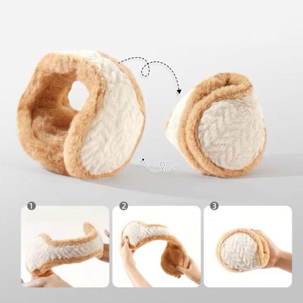 Neuer Faltbarer Plüsch Warmer Ohrenschützer Weicher Plüsch Kälteschutz Outdoor Ohrenklappe Verdickter Ohrenschützer Ohrwärmer Winter