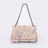 Embroidery sequined shoulder bag summer new niche woven straw bag high-end large-capacity armpit bag