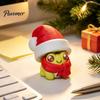 Stress Relief Frog Clicker 3D Printed Christmas Clicker, Santa Hat Finger for Gift Box Relief, Push Button Fidget Toy, Xmas Party Favors Toy
