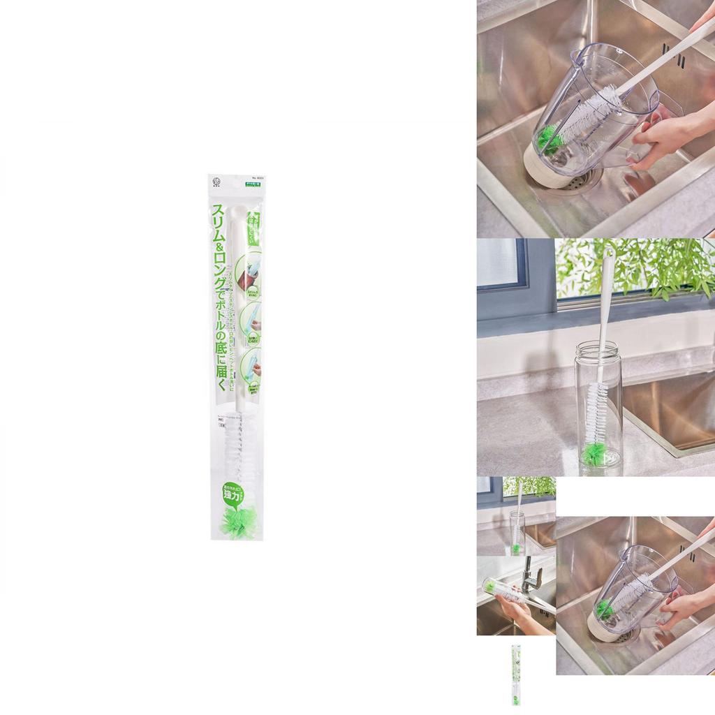 Plastic Cleaning Brush For Bottles Cups And Baby Bottles With Long Handle Design