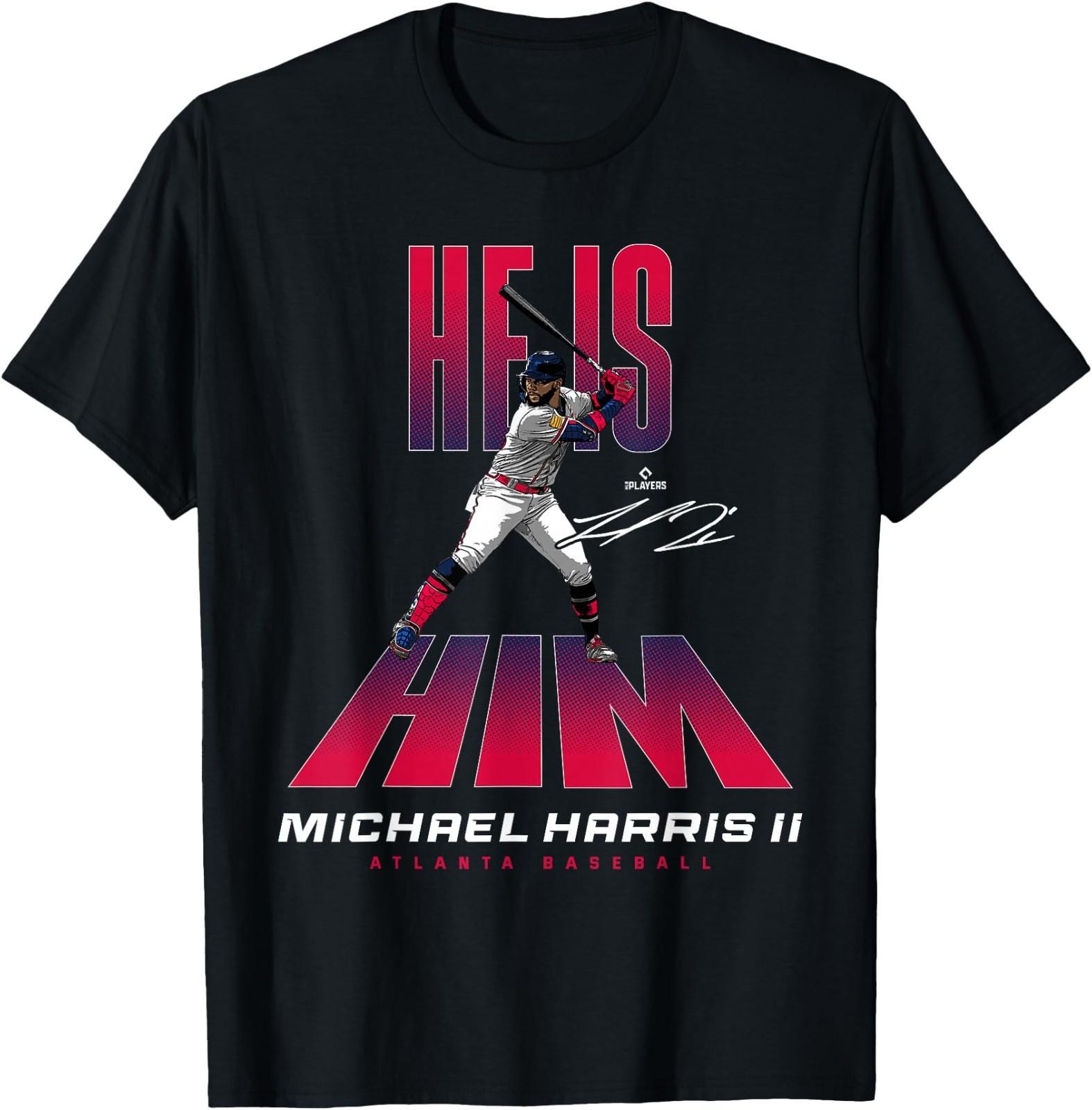 He is Him Michael Harris II Atlanta Baseball MLBPA T-Shirt M