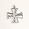 Solid Maltese Cross Charm Pendant 100% 925 Sterling Silver Designer Unisex Jewelry