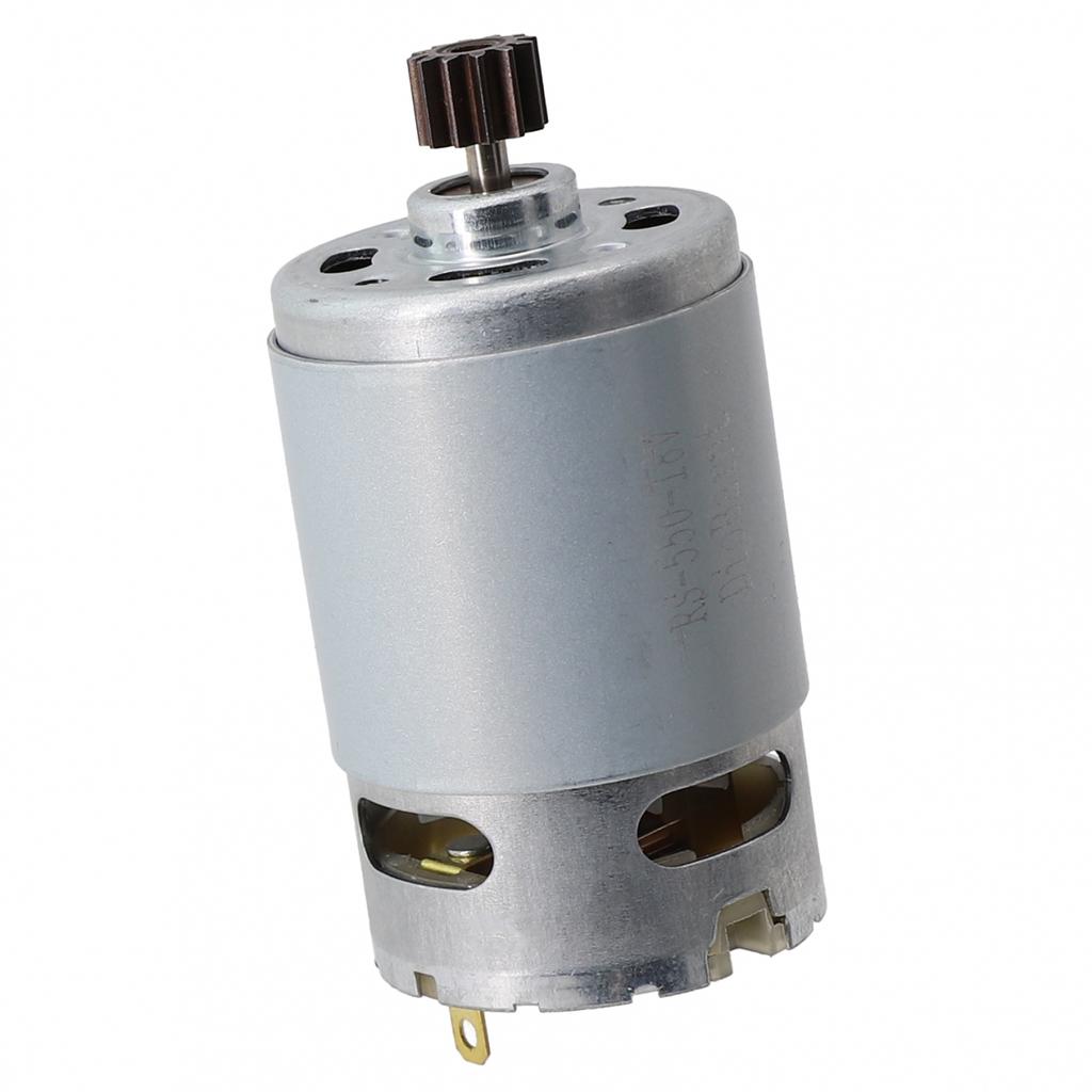 1 Pcs Motor 10mm Gear Diameter 18 V Silver & Black