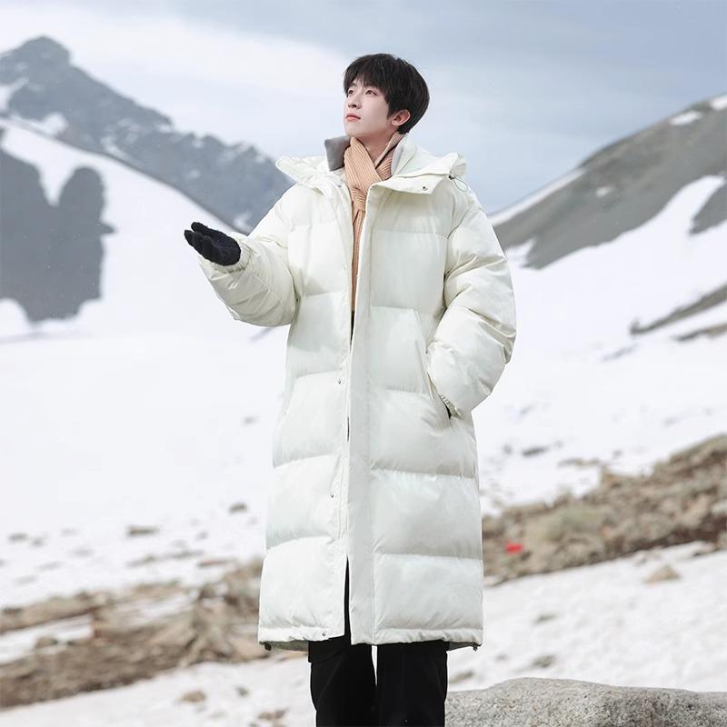Medium and long cotton-padded clothes men's winter thickened coat new warm cotton-padded clothes casual loose cotton-padded coat cotton-padded jacket