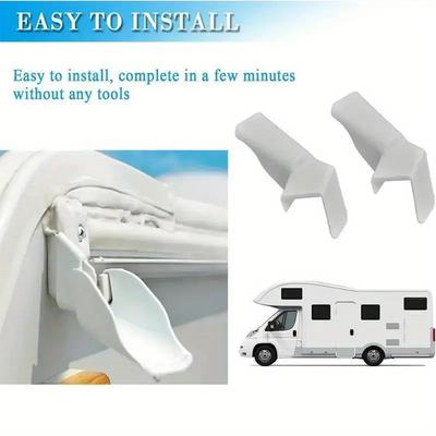 1 peça Calha de Teto para Trailer Calhas para Trailer Calhas Mini para Gazebo Borda de Gotejamento do Teto do Trailer Extensor de Calha Guias Afastam a Água da Chuva