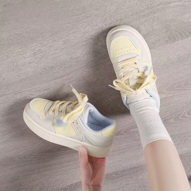 Lan Jue Women's Versatile Campus Sneakers - 2025 Spring Trend, Comfortable White Casual Sports Shoes