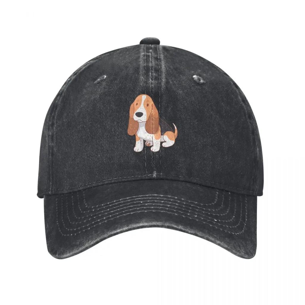 Basset hound cute dog Baseball Cap Anime Sun Hat For Children Brand Unisex cap golf hat genuine Unisexs Baseball Womens