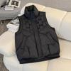 Autumn and winter new women's lightweight sleeveless jacket vest thickened warm sports and leisure loose lightweight jacket