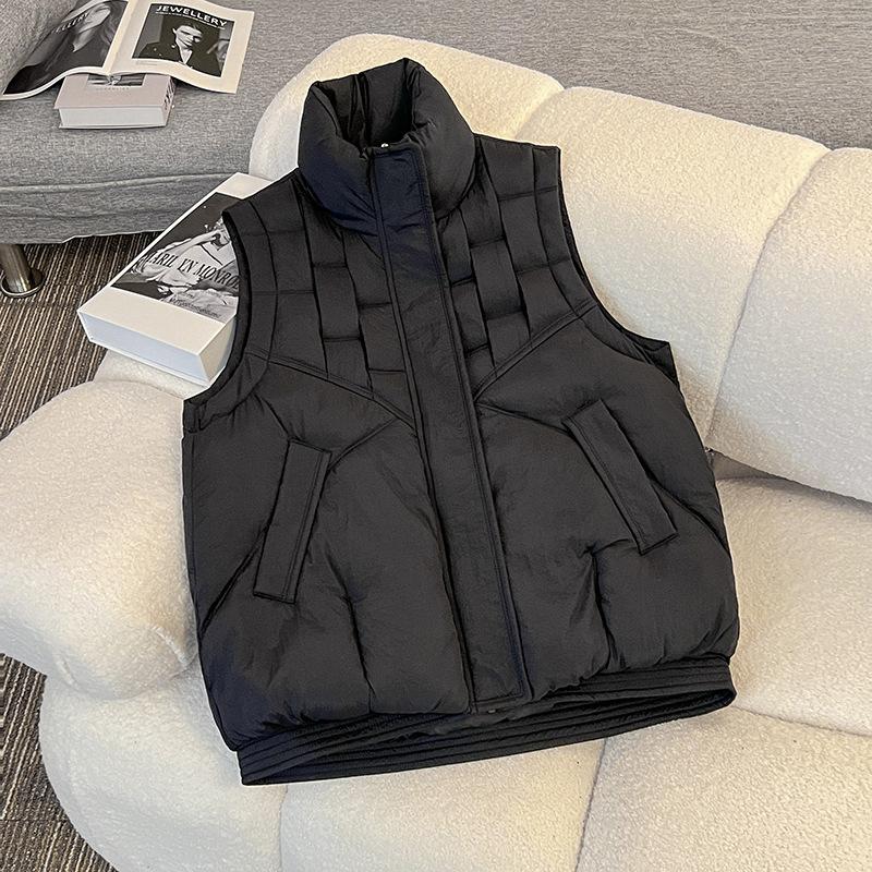 Autumn and winter new women's lightweight sleeveless jacket vest thickened warm sports and leisure loose lightweight jacket