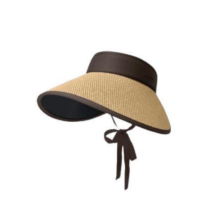 Women's Anti-UV Sun Hat: Large Brim, Cycling-Ready, Open Top, Neck Protection