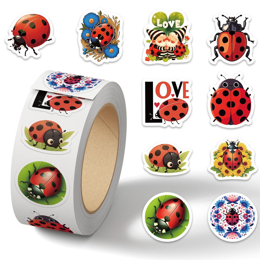 Cartoon Festival Gift Stickers - 500/Roll for Journals and Sealing
