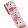 5-Yard Christmas Ribbon with Wire Edges - 63mm Decorative Craft Ribbon for Gift Wrapping