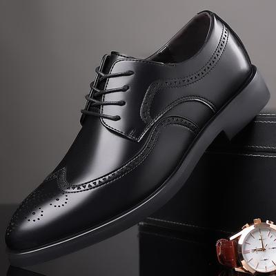 Pantofi Brogues Clasici Retro pentru Bărbați Pantofi de Afaceri din Piele cu Șireturi Pantofi Plați Formale pentru Birou Pantofi Oxford pentru Petrecerea de Nuntă pentru Bărbați