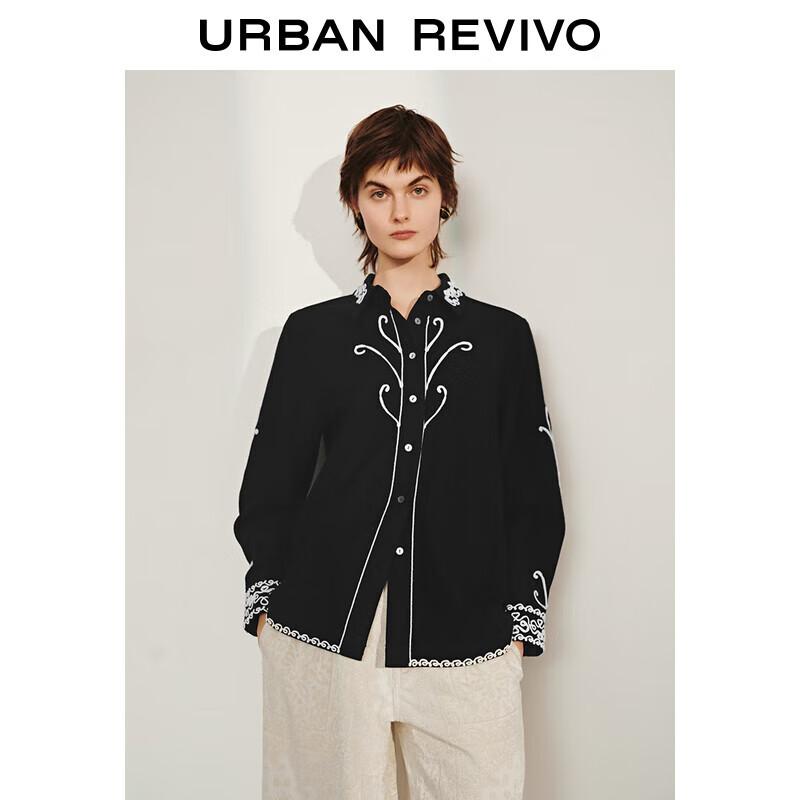 UR Women s Embroidered Long Sleeve Cardigan Shirt XL