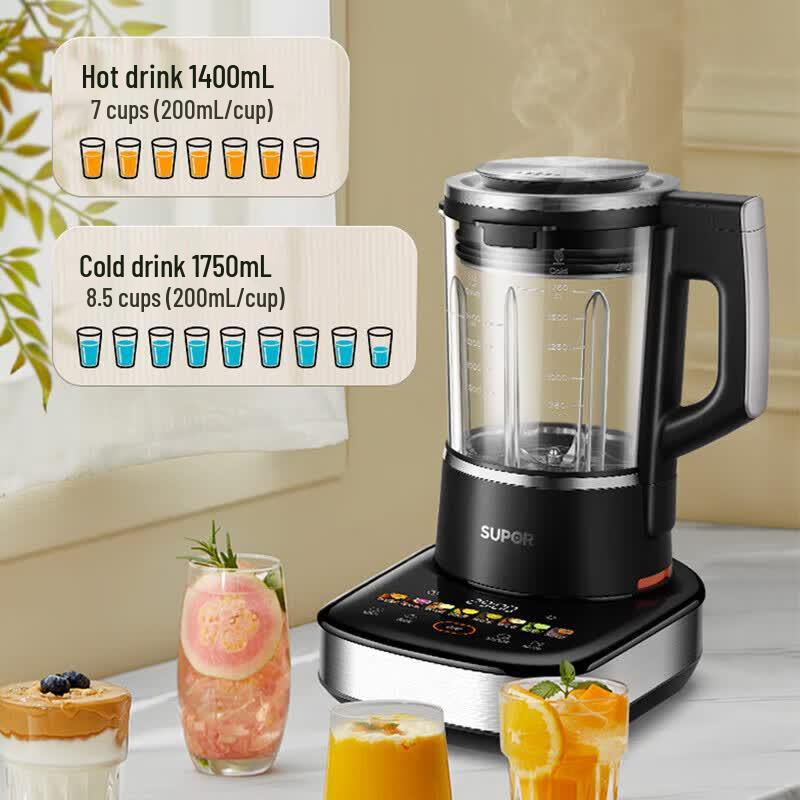 SUPOR 1.75L Low-Noise Multi-functional Blender CN Plug (adapter Included)