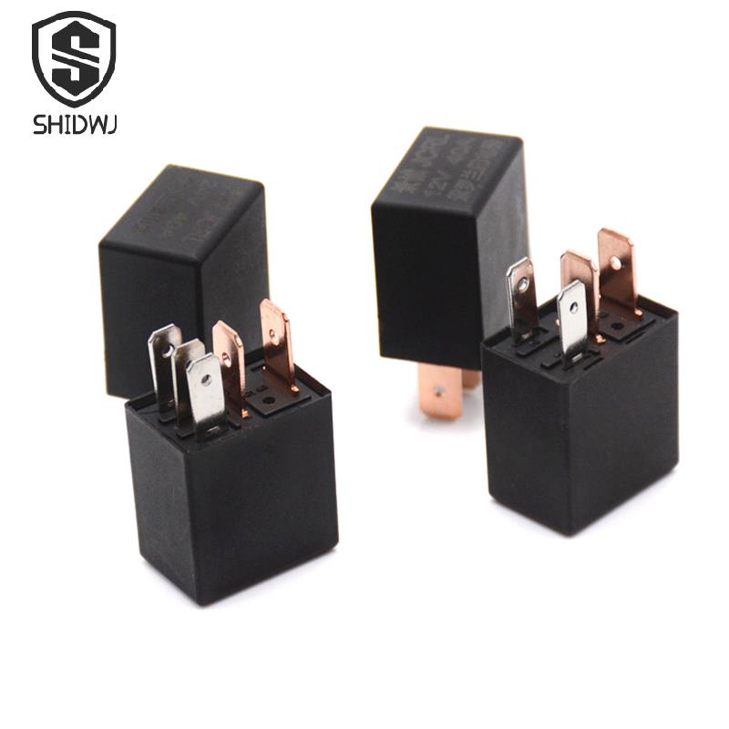 DC 12V/24V 40A Rated Current 1NO 1NC SPDT 4Pin/5Pin Car Relays Socket Automotive Alarm Relay Wire 40 Amp Auto Accessories Relays 5