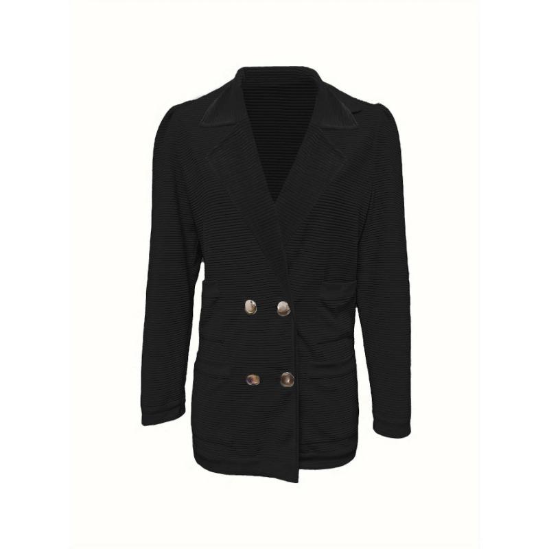 Women S Long Sleeve Corduroy Casual Jacket Solid Color Regular Fit