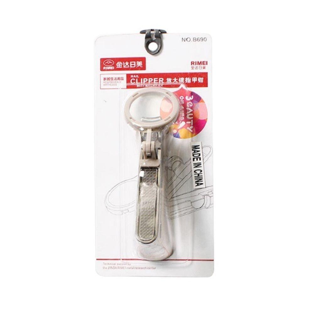 

Magnifying Glass Nail Clipper 1P (Beige) Nail Care