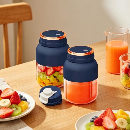 1200ml přenosný elektrický pohár na džus, bezdrátový mixér na ovoce a zeleninu, dobíjecí odšťavňovač se 48 čepelemi pro vnitřní i venkovní použití