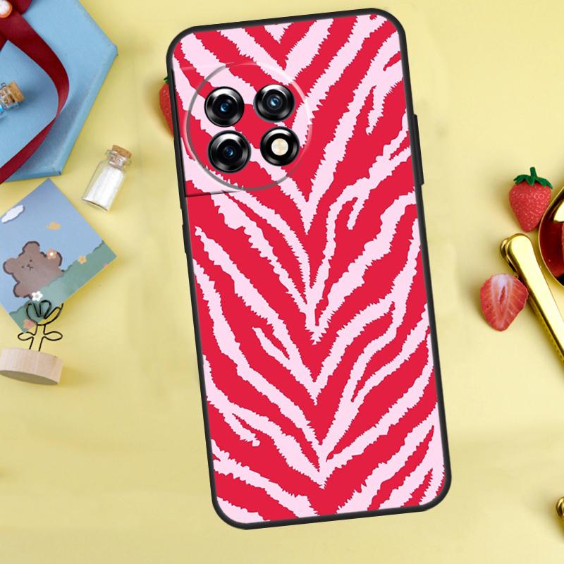 Animal Pattern Zebra Print Cover For OnePlus 13R 13 12 12R 11 10 Pro 8T 10T OnePlus Nord 4 CE 2 3 Lite N30 N10 N20 Case