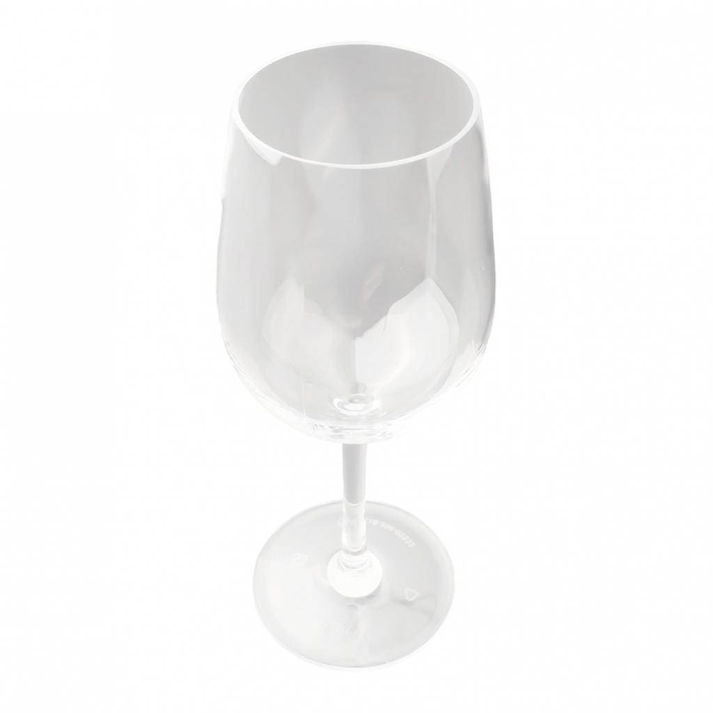 Set of 2 Shatterproof Plastic Wine Glasses for Parties and Events