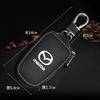 Leather Smart Flip Remote Car Key Fob Shell Wallet Protector Keychain for Mazda MX-5 2 5 3 6 CX-8 CX-3 CX-5 CX-7 MS RX-8 Axela 8 IUE2