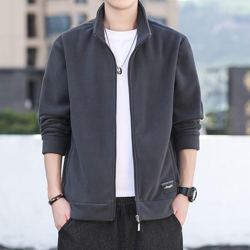 

Мужская толстовка из утолщенного арктического флиса - Высококачественная, из поларфлиса, повседневная спортивная одежда для осени и зимы XL 135-145 lbs