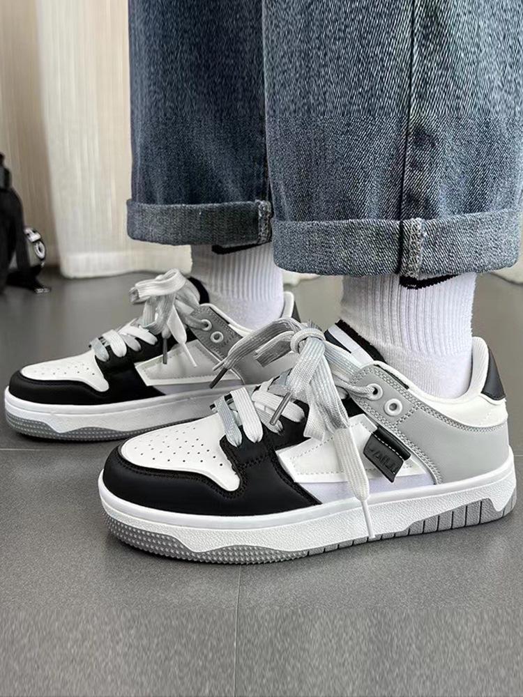American Style Black Skate Shoes: Versatile, Breathable, Casual Sneakers for Men & Women