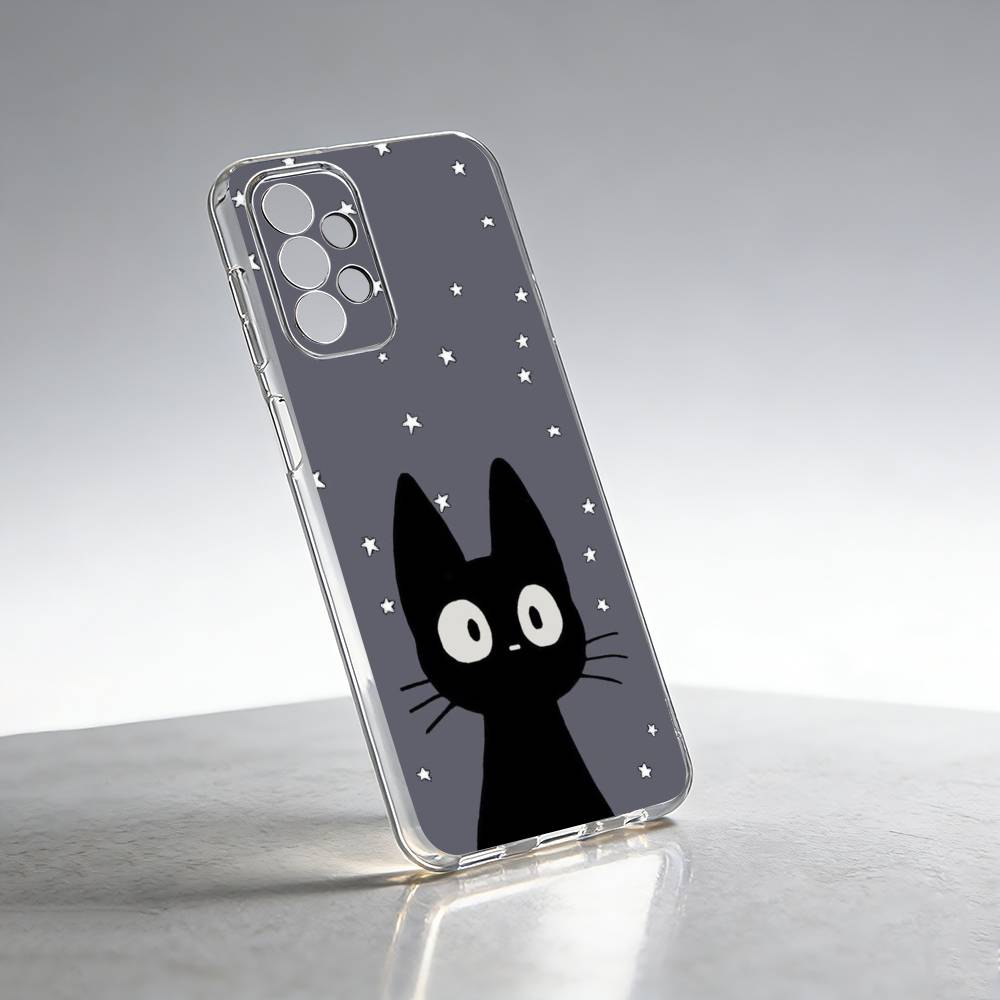 K-Kikis-is Delivery-y Jiji Phone Case For Samsung S25,S24,S21,S22,S23,S30,Ultra,S20,Plus,Fe Transparent Cover Samsung S30Ultra5G