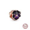 Charms camaleonte adatti a braccialetti originali alla moda in argento 925 con zircone, perlina a forma di polpo e tartaruga, ciondolo a forma di farfalla e lucciola, fai da te per realizzare gioielli