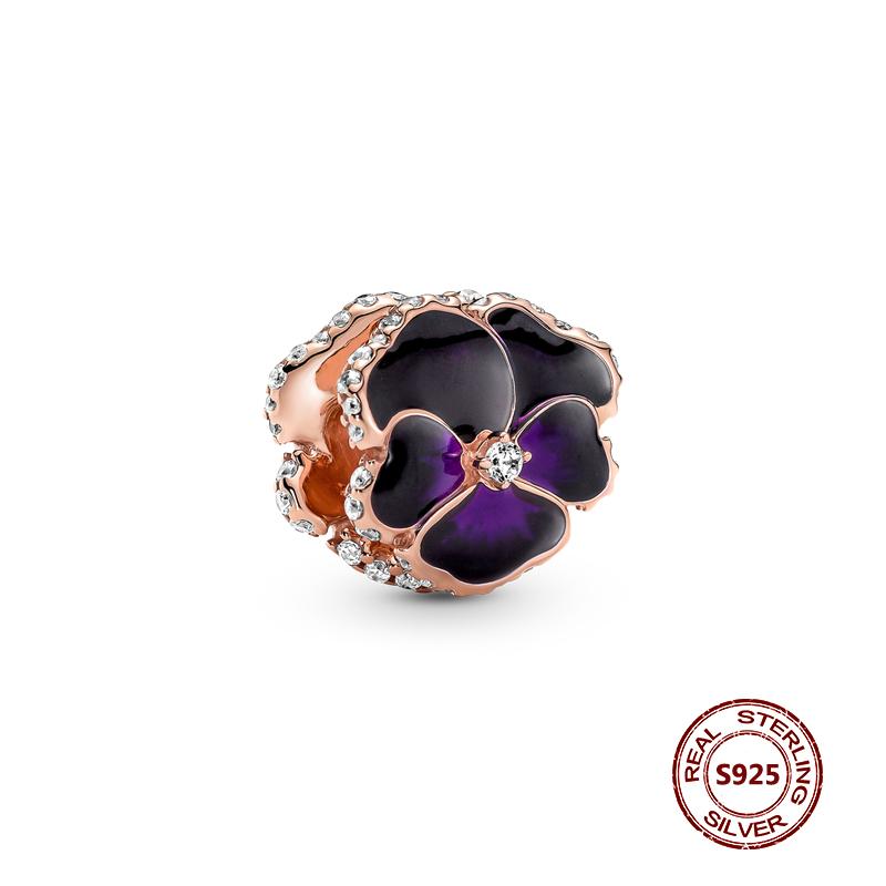 Charms camaleonte adatti a braccialetti originali alla moda in argento 925 con zircone, perlina a forma di polpo e tartaruga, ciondolo a forma di farfalla e lucciola, fai da te per realizzare gioielli