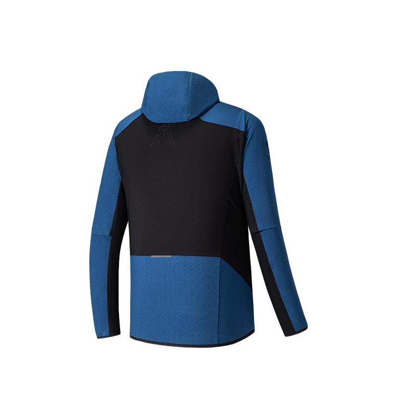 Anta Champion Outdoor Series Color Block Hooded Casual Versatile Zipper Sports Warm Jacket Men jackets 152540717-1
