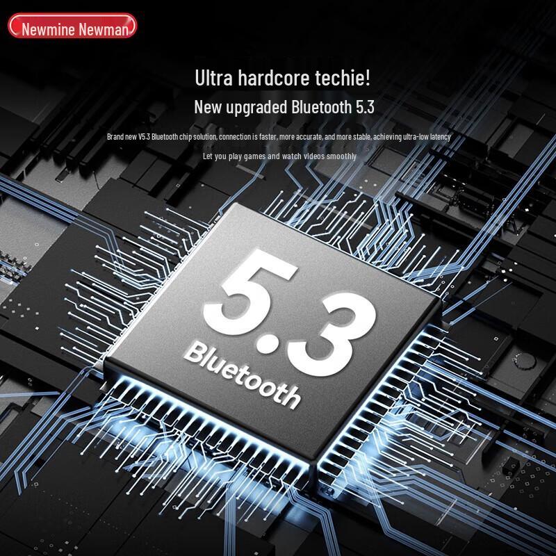 Newmine T22 TWS Clip-on Bluetooth 5.3 Semi-In-Ear Ohrhörer