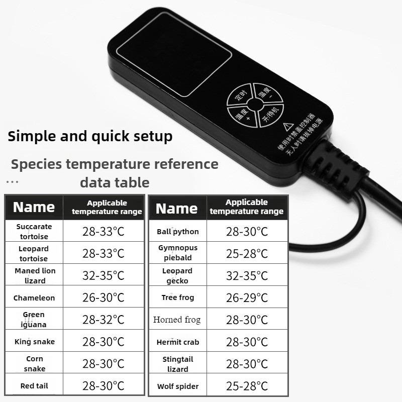 Winter Turtle Fish Tank Insulation Heating Pad Waterproof Temperature Controlled Reptile Heating Pad Lizard Tortoise Pet Supply