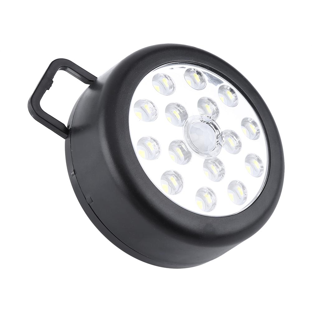 15 LED PIR Infrared Auto Motion Sensor Detector Indoor Wall Mounted Night Light Black