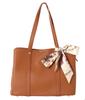 ZUCCHERO Women's Lightweight Large Capacity Tote Bag, 49495, Brown, for Commuting and School