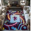 Aston Villa Football Print Crystal Velvet Rug, Comfortable Water Absorbent Non Slip Indoor Floor Carpet