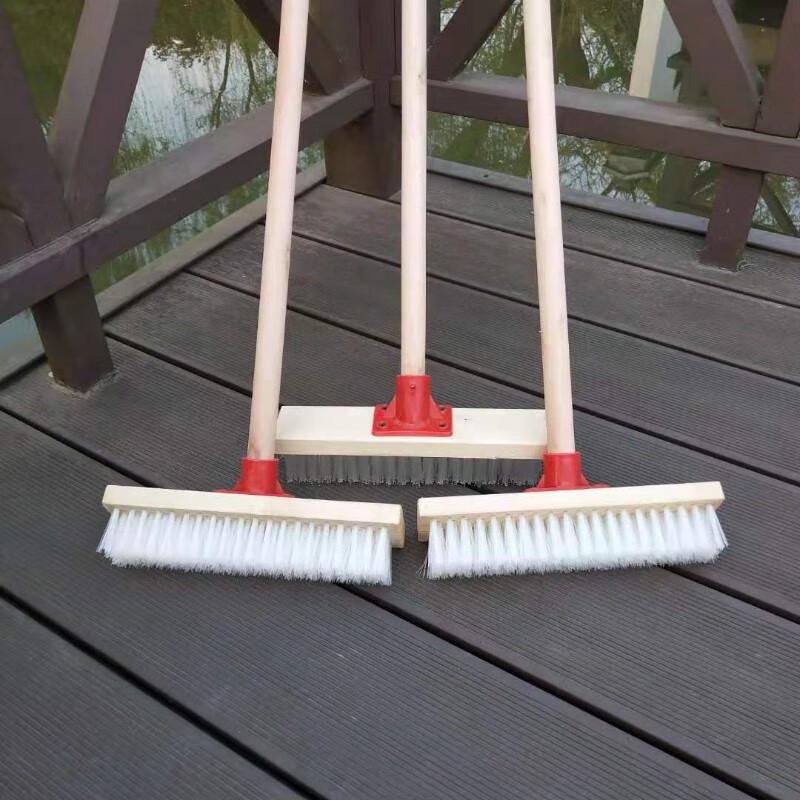 40cm Wooden Handle Floor Scrub Brush