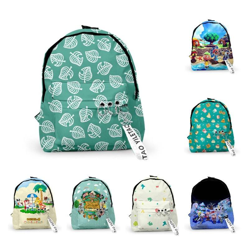 Animal Crossing School Backpack Oxford Fabric, Water-resistant, 20l Capacity