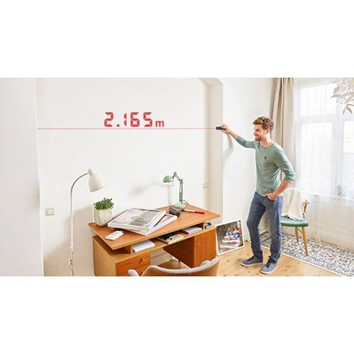 Compteur laser numérique - bosch - zamo - mesure jusqu'à 25 m - 3 adaptateurs - rechargeable usb-c