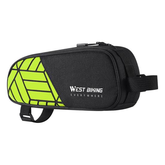 Bike Top Tube Bag Reflective Lightweight Portable Cycling Road Mountain Bicycle Front Frame Accessories Tools Cellphone Storage Pouch