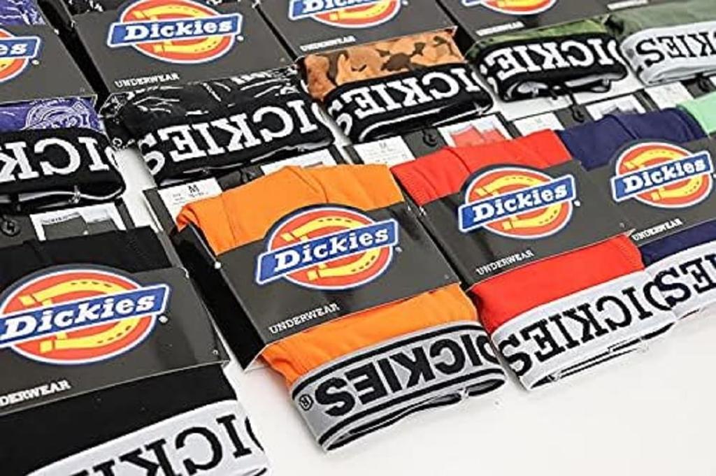 Dickies Molded Boxer Color and Pattern Lucky Bag Briefs, 3-Piece Set, Selection, (3 Pieces, Large)