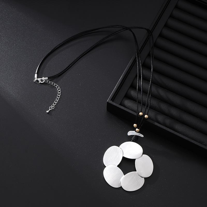 

DIMANAF 2024 подвеска «Четыре сезона» аксессуар в стиле ретро длинный лист в этническом стиле простые аксессуары кулон A19